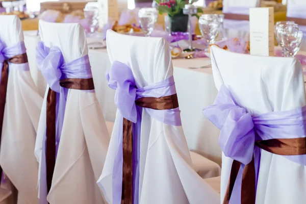 Bruiloft plaats met decoraties — Stockfoto