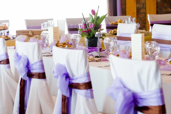 Lugar de la boda con decoraciones — Foto de Stock