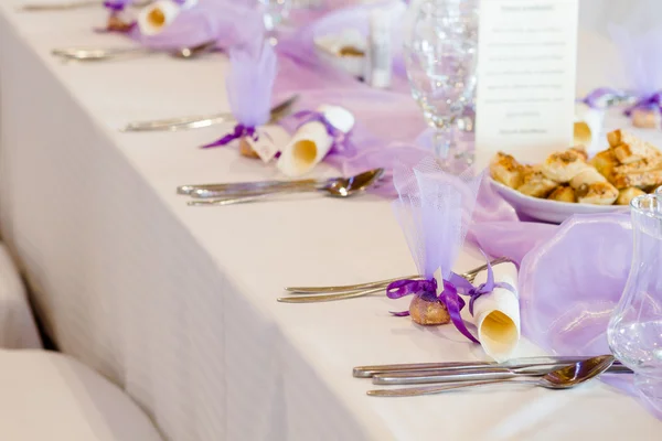 Lugar de la boda con decoraciones — Foto de Stock