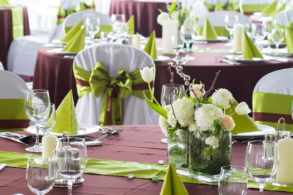 Brown green wedding — Stock Photo, Image