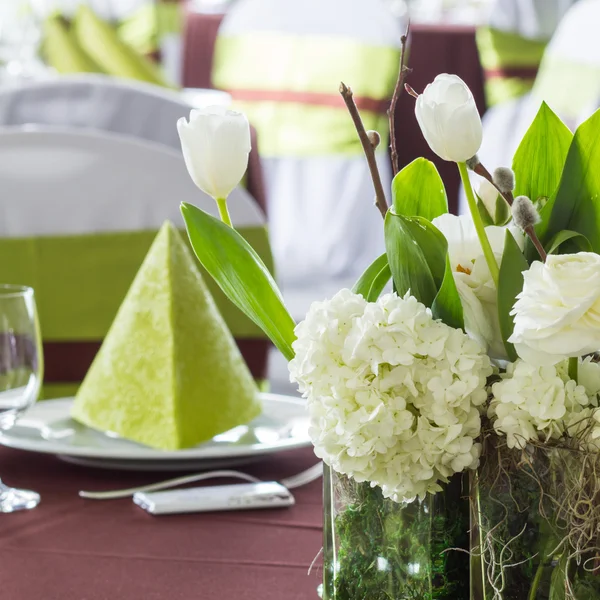 Brown green wedding — Stock Photo, Image