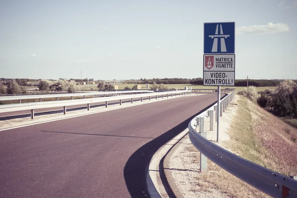 Pusta autostrada droga — Zdjęcie stockowe