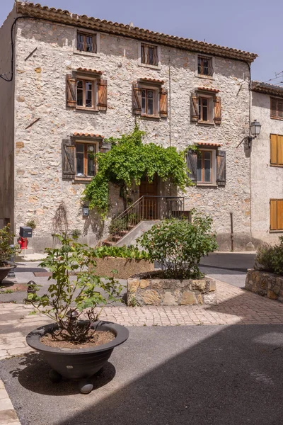 Детали Старых Каменных Домов Провансе Франция — стоковое фото