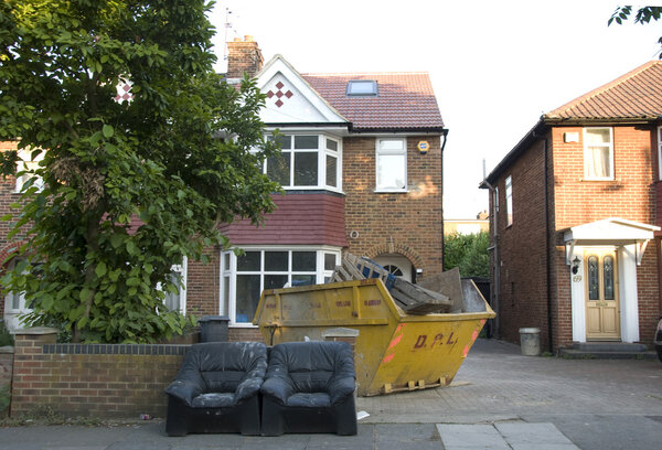Empty and undone residential building