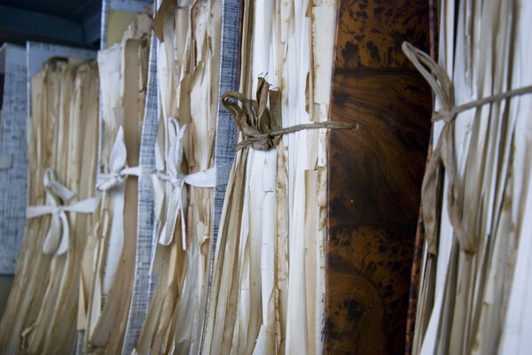 Old file on the shelf of municipality