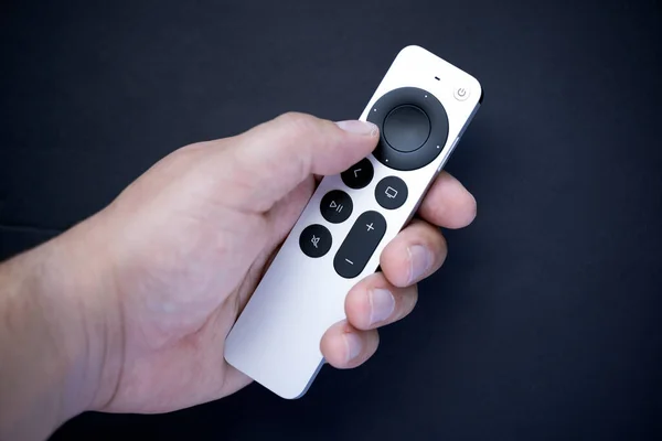 Калгари Альберта Канада Ноября 2021 Года Siri Remote 2Nd Generation — стоковое фото