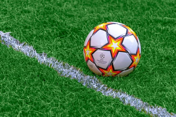 Milánó Olaszország 2022 Július Bajnokok Ligája Futballmérkőzés Narancssárga Sárga Kék — Stock Fotó