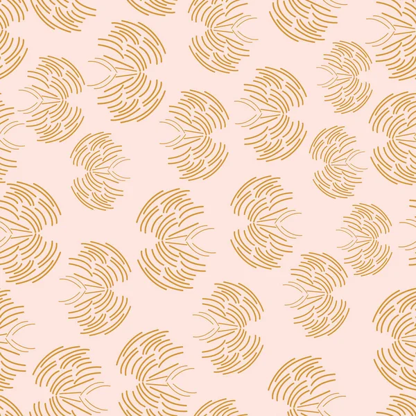 Light Pink with swirling lines seamless pattern background design. — Vector de stock