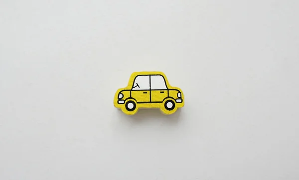 Yellow little car. — Stock Photo, Image