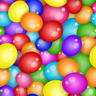Balonlar Dikişsiz desen arka plan