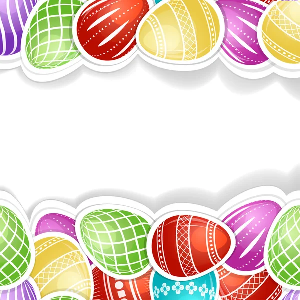 Безшовний візерунок з барвистими великодніми яйцями — стоковий вектор