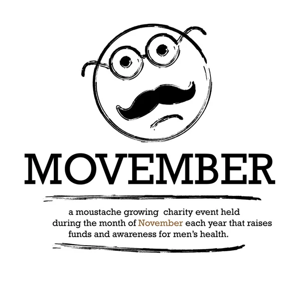 Movember — Vettoriale Stock