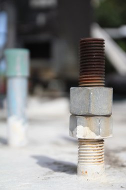 paslı cıvata somun ile