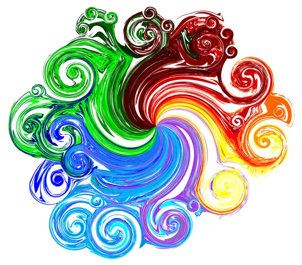 Colorful Swirl,Vector — Stock Vector
