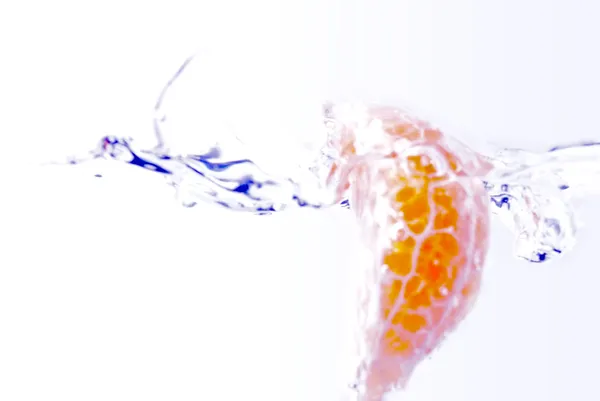 Mandarina naranja en agua —  Fotos de Stock