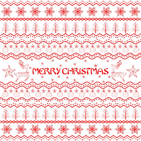 Christmas Decoration Boarder — Stock Vector