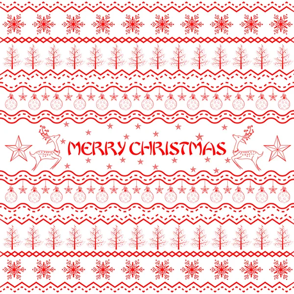 Decoración de Navidad Boarder — Vector de stock