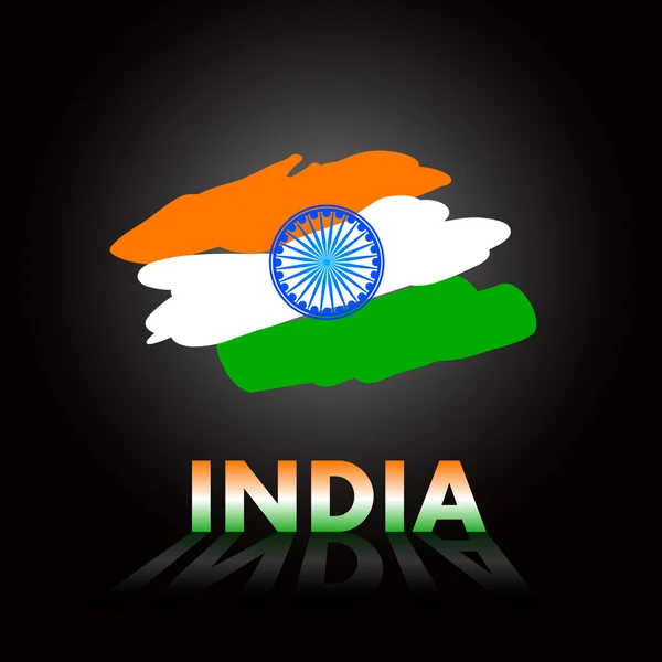 Szutykos indiai tapéta-val zászló — Stock Vector