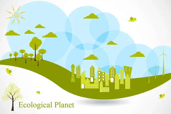 Eco planety — Stockový vektor