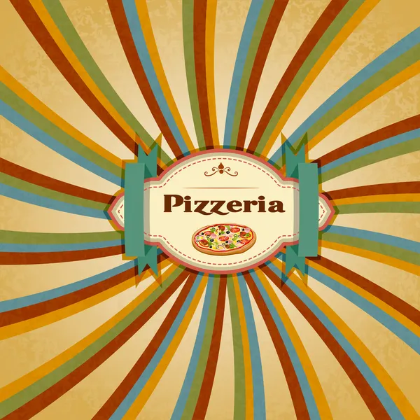 Pizza menu — Stockvector
