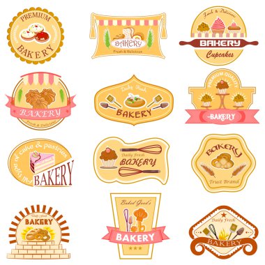 Bakery Label Collection clipart