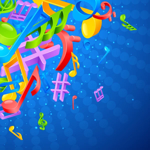 Music Notes Background — Stock Vector