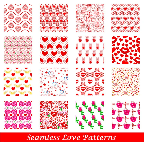 Seamless Love Pattern — стоковый вектор