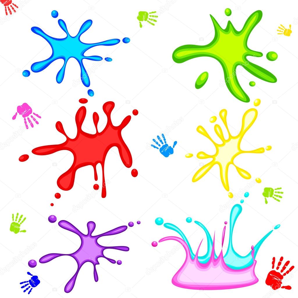 holi splash vector