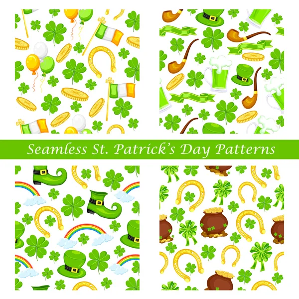 Saint Patrick's Day seamless pattern — Stock Vector