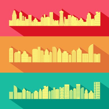 Cityscape gökdelen binası ile