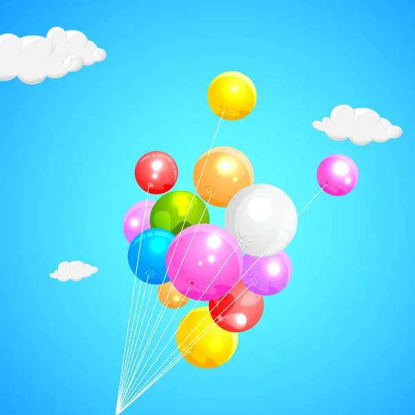 Globos coloridos — Vector de stock