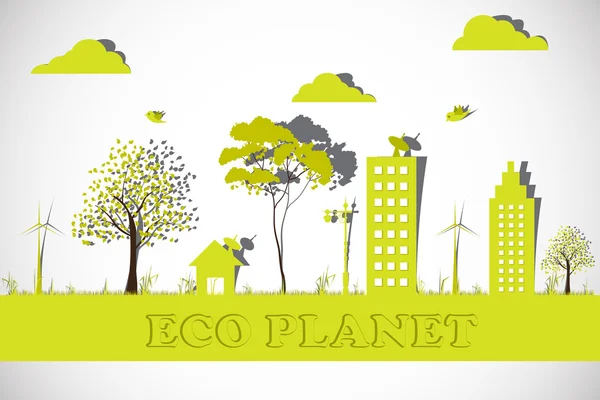 Eco Planet — Stock Vector