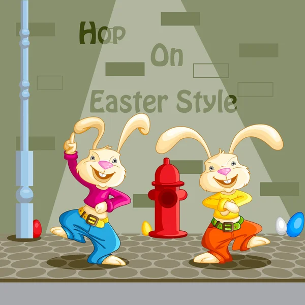 Hop on Easter style — Stockvektor