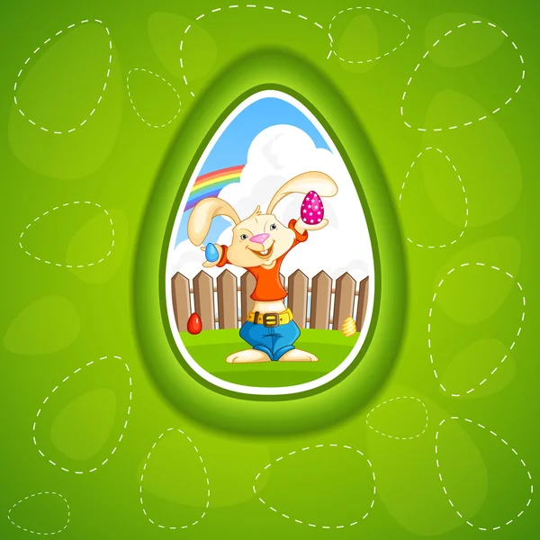 Bunny with Easter Egg — Stock Vector