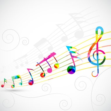 renkli müzik arkaplanı