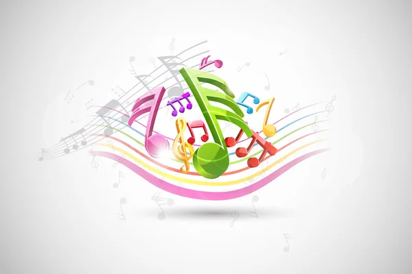 Colorful Music Background — Stock Vector