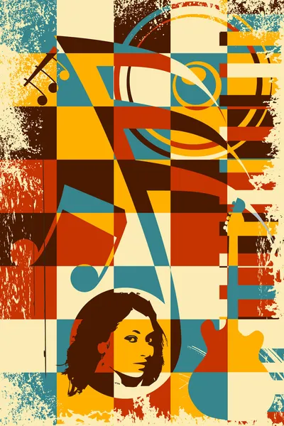 Vintage müzik poster