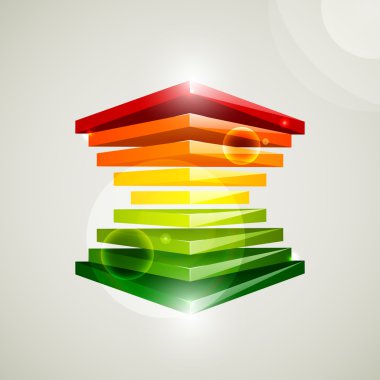 iş sunumu için renkli blok