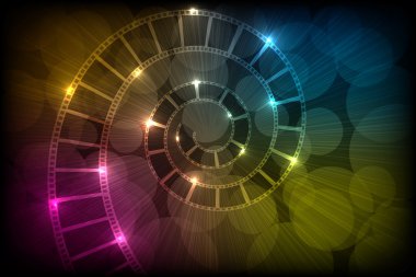 Film şeritli arka plan