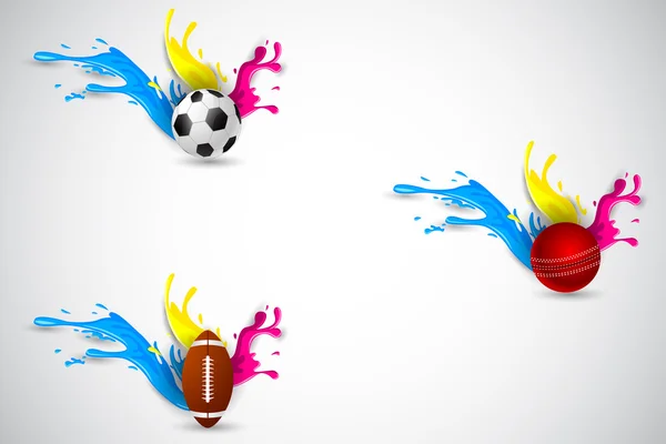 Modèle sportif éclaboussant coloré — Image vectorielle