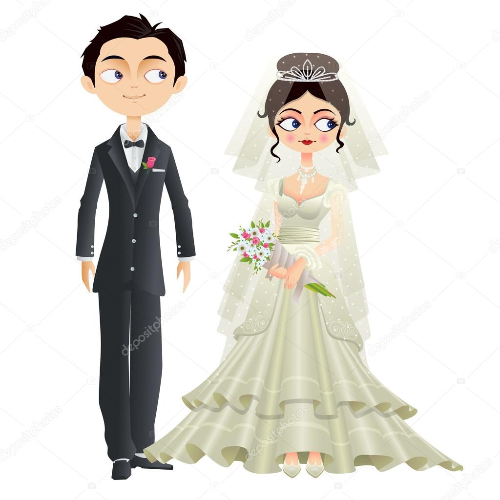Christian Wedding Couple — Stock Vector © snapgalleria 41663113