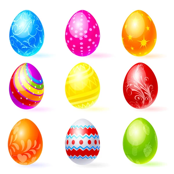 Huevo de Pascua colorido — Vector de stock