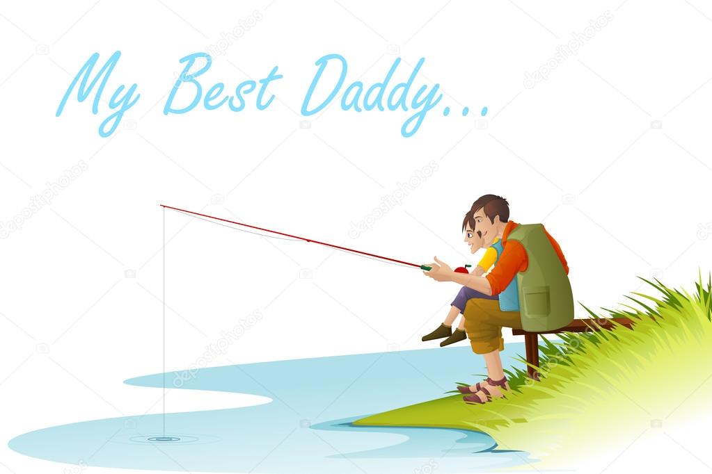 Father and Son fishing