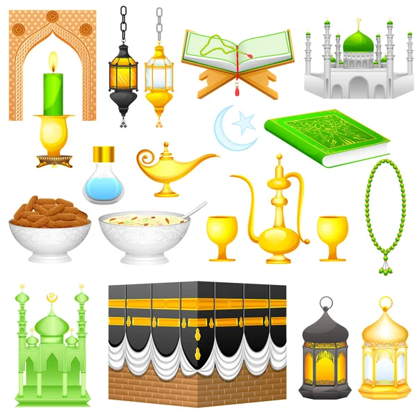 Eid design-objektum — Stock Vector