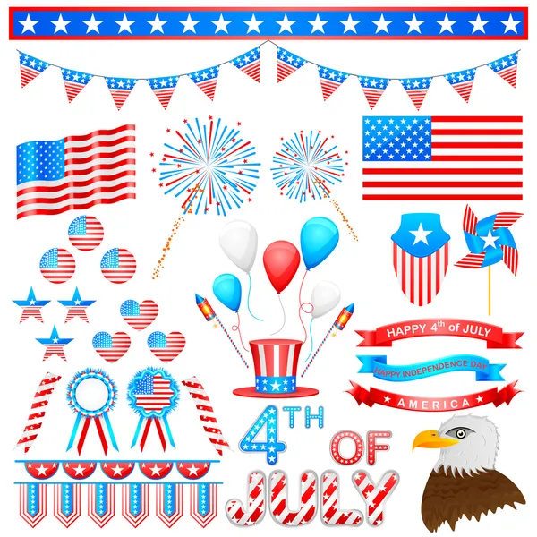 4th of July Design Element — Stock Vector