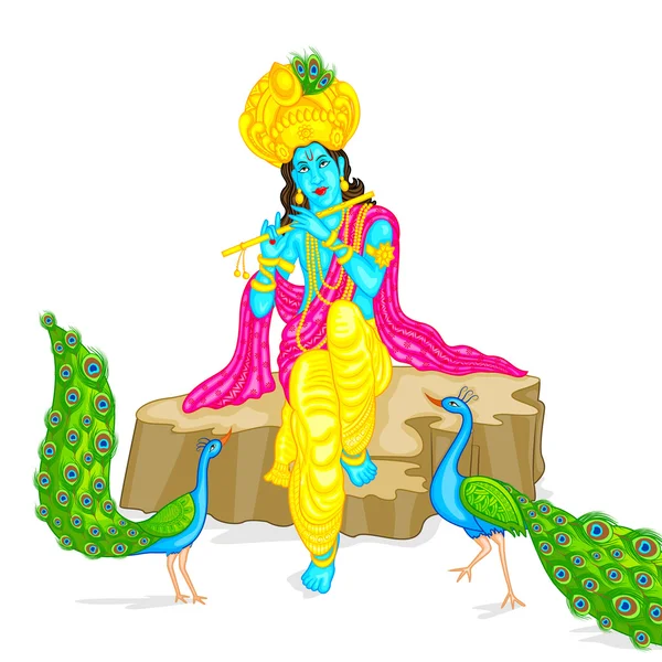 Seigneur Krishna — Image vectorielle