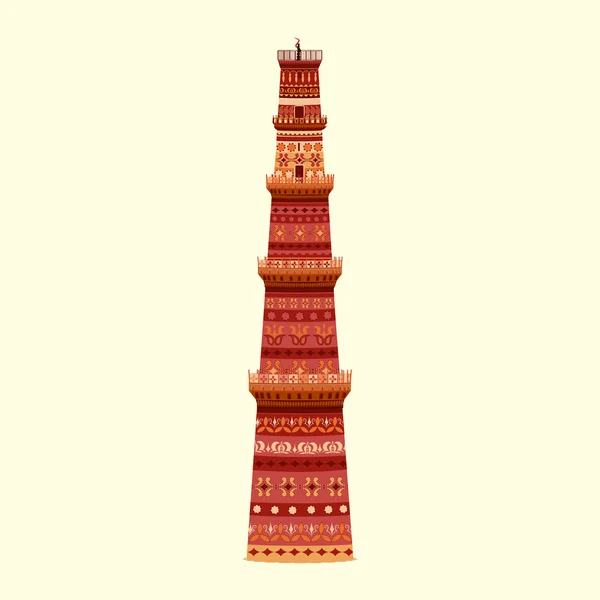 Qutb minar — Stockvector