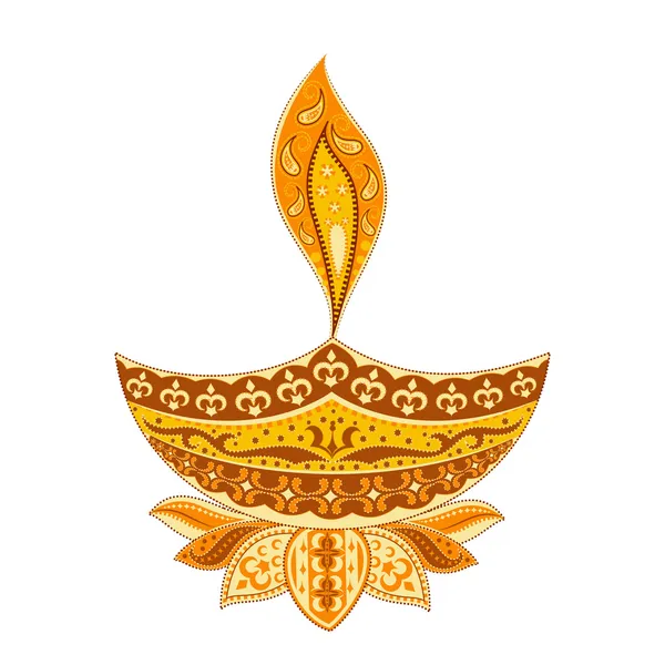 Diwali diya — Stockvektor