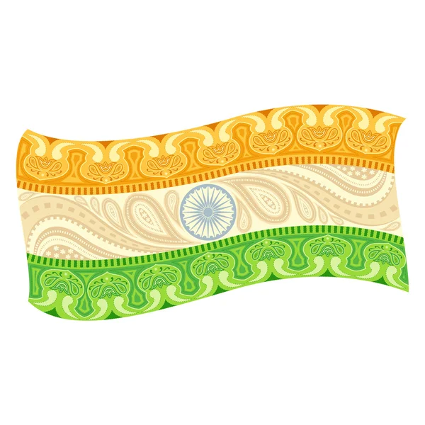 Drapeau indien — Image vectorielle