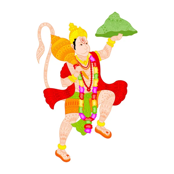 Lorde Hanuman. — Vetor de Stock
